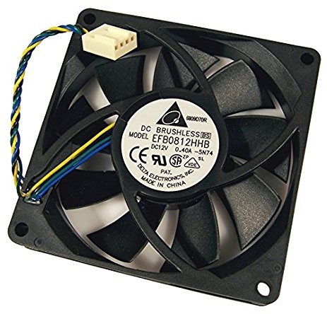 80mm SYSTEM GEHÄUSE COOLER LÜFTER DELTA EFB0812EHF 80x80x32mm 12V
