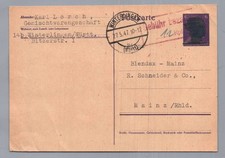 Alliierte Besetzung Schw&auml;rzung - Aufbrauch + Geb&uuml;hr bezahlt - Winterlingen 1947