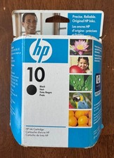 HP 10 Black Inkjet Genuine Print Cartridge C4844A for Designjet 500, 2000C, 3/11