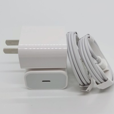 2X For iPhone 17 16e 15 14 13 12 11 PD 20W USB C Fast Charger Block Type C Cable