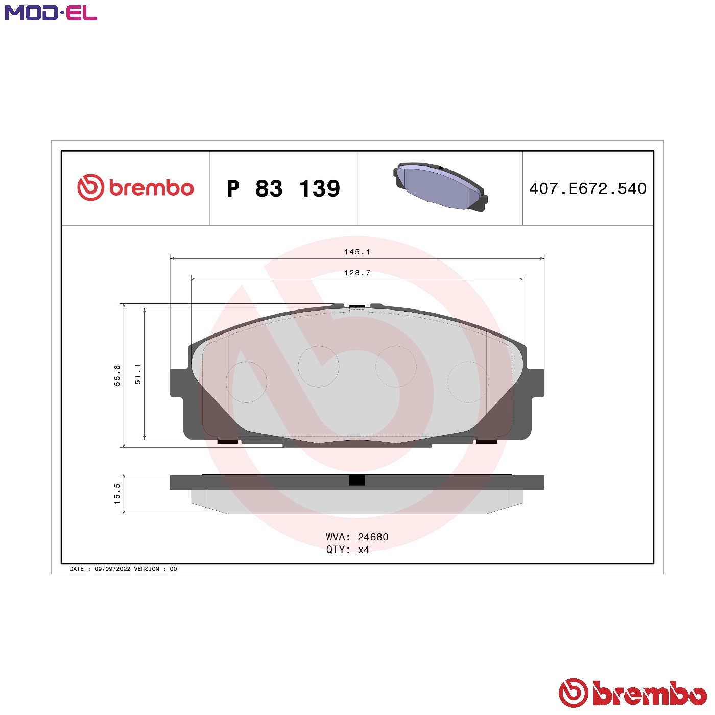2x ✅Fits BREMBO KLOCKI SZCZEKI CYLINDERKI P 83 139 BRAKE PADS FRONT ⭐UK Seller⭐ - Image 19