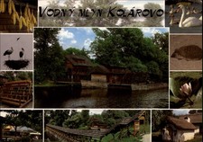 Vodny Mlyn Kolarovo Watermill Slovakia vintage postcard w780