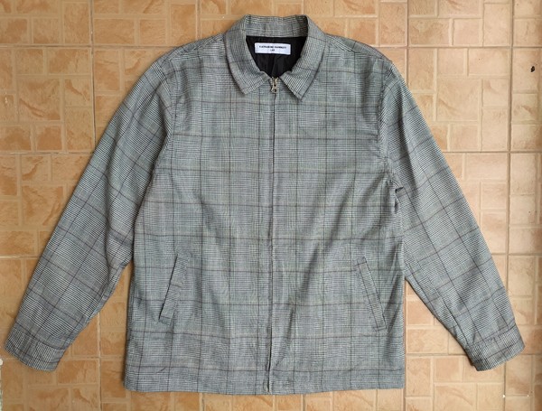 KATHARİNE HAMNETT LAB CHECK ZİP HARRİNGTON JACKET