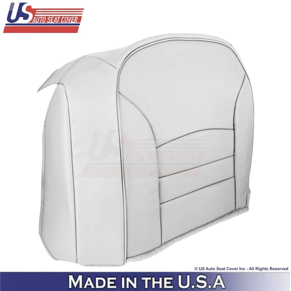 Fundas de repuesto delanteras blancas para Ford Crown Victoria 1998-2002 de cuero sintético Foto 4 de 4