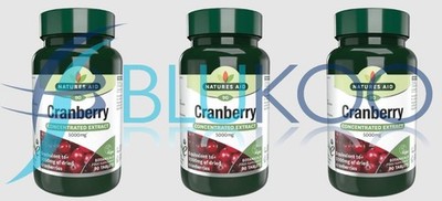 Natures Aid Cranberry 200mg (5000mg Äquiv) - 90 Tabs (3er Pack)