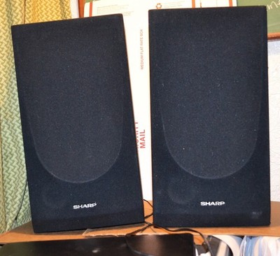 VTG Speaker Pair Sharp CP-R450 Excellent Working Condition Medium Size Shelf