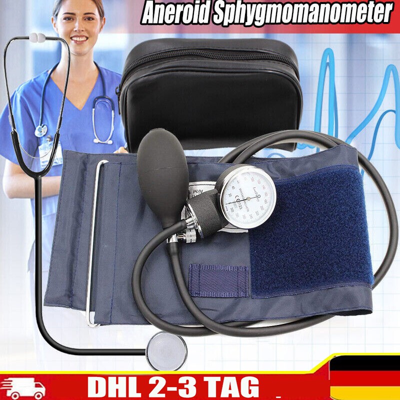 Manuelles Blutdruckmessgerät Blutdruck Messgerät Oberarm mit Stethoskop