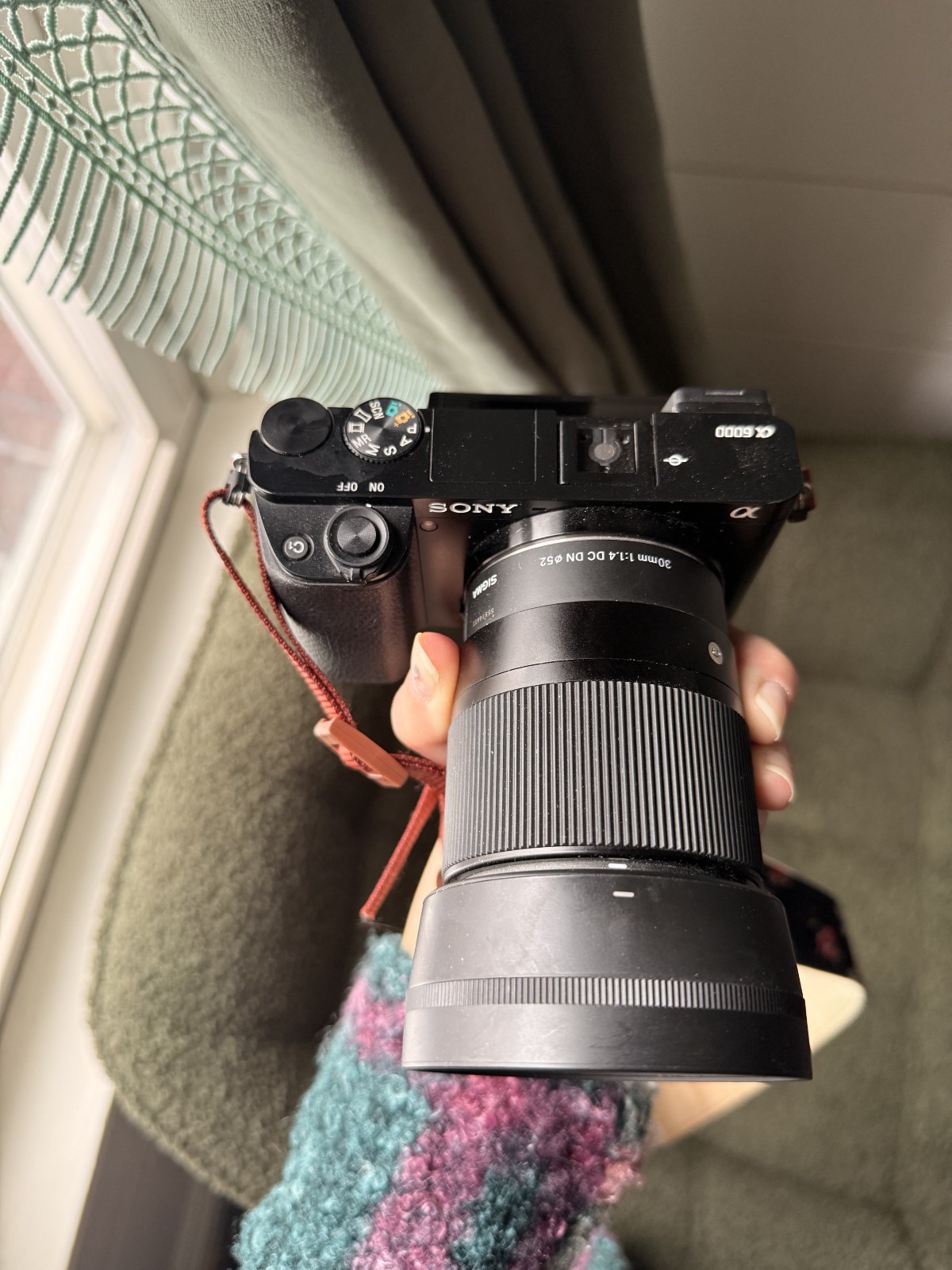 Sony Alpha A6000 Camera with Sigma 30mm F1.4 Contemporary Lens + Additional Lens