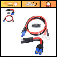 10AWG Connector Cable 1.3ft EC5 Female to O Ring Terminal, SAE Power Adapter, Po