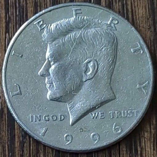 1996-D Kennedy Half Dollar 50c United States Denver Mint Vintage Coin