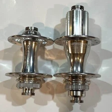 Chris King R45 Disc Hub Set Silver 24H Center Lock Shimano Freehub