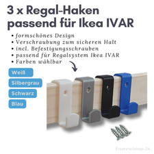 Regalhaken 3 Stck., passend für Regalsystem IVAR von Ikea , 4 Farben zur Wahl