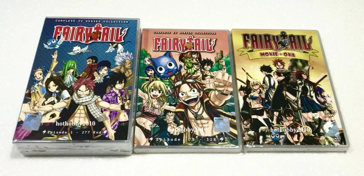 FAIRY TAIL - ANIME TV DVD (1-328 EPS+2 MOVIES+9 OVA) (ENG DUB) SHIP FROM US