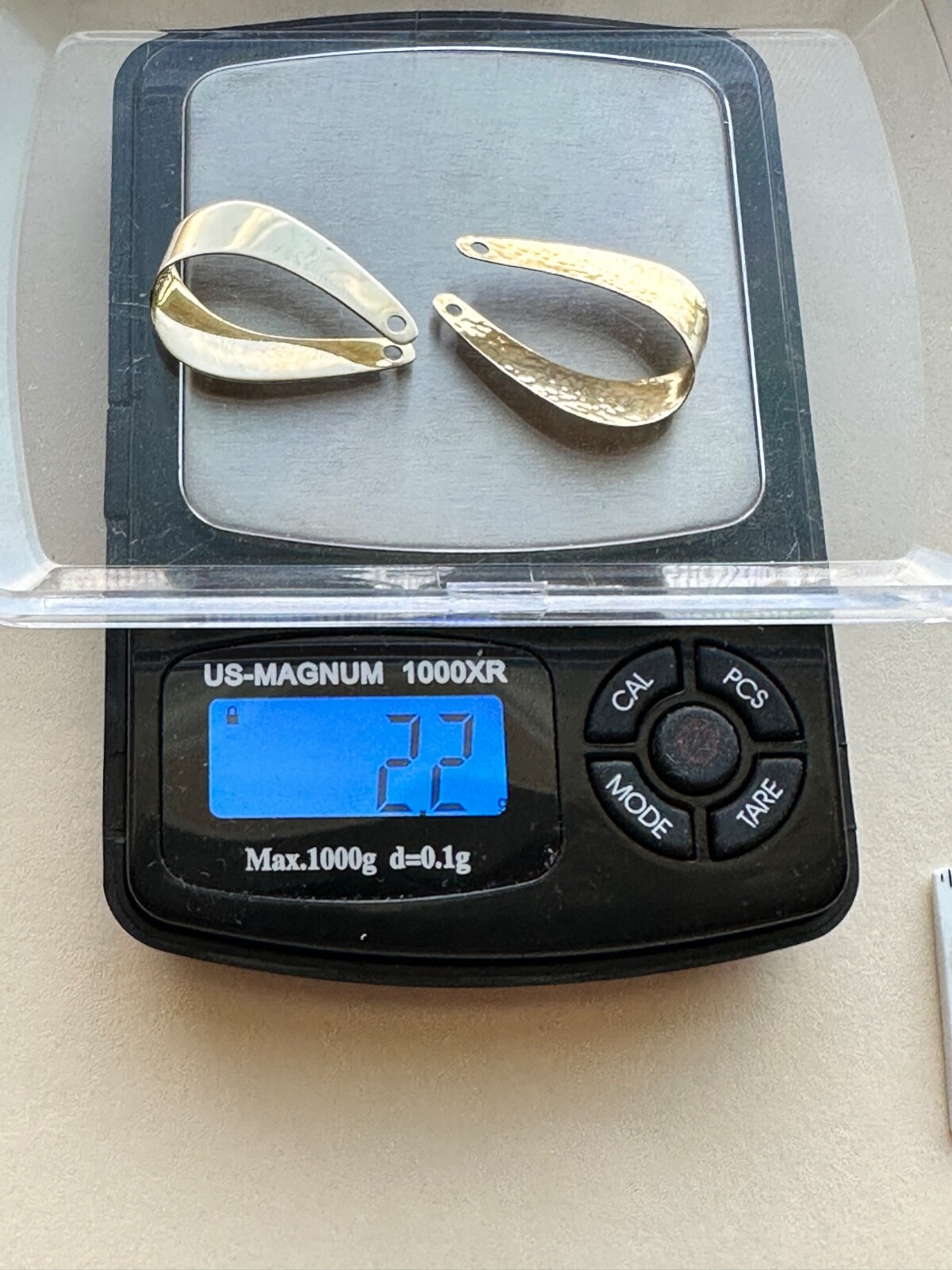 James Avery 14K Yellow Gold Earring Jackets Hammere… Gem