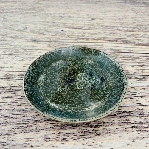 3.9" old antique song dynasty goryeo porcelain green glaze lce crack brush wash - Picture 5 of 9