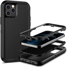 For iPhone 16 15 14 13 12 Plus 11 Pro Max Shockproof Heavy Duty Rugged Case