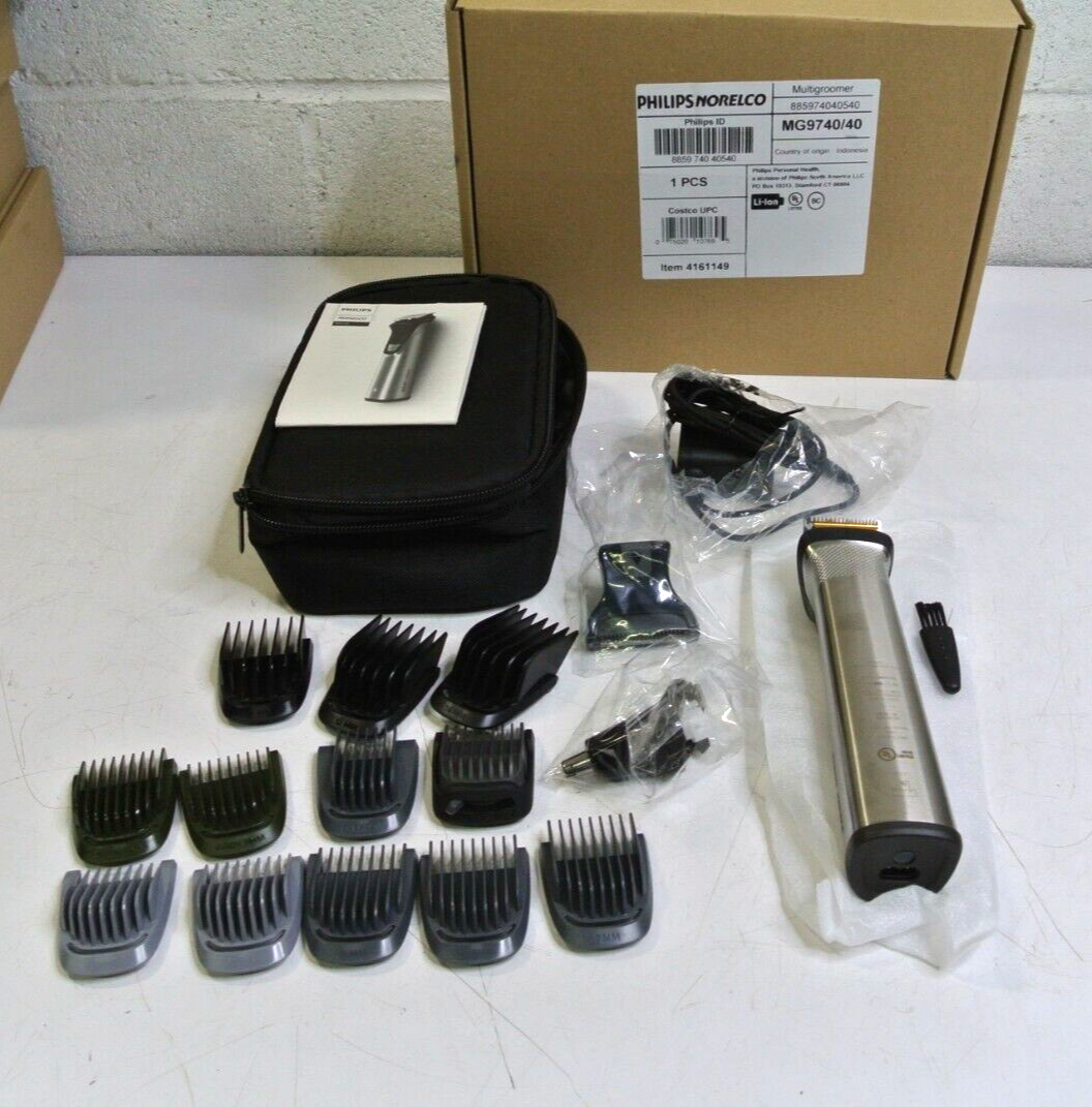 Philips Norelco Multigroom - Titanium blades, All-in-one Trimmer MG9740/40 READ