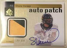 Shane Vereen 2011 SP Authentic 2 color Patch RC Autograph Auto /699 PATRIOTS/CAL