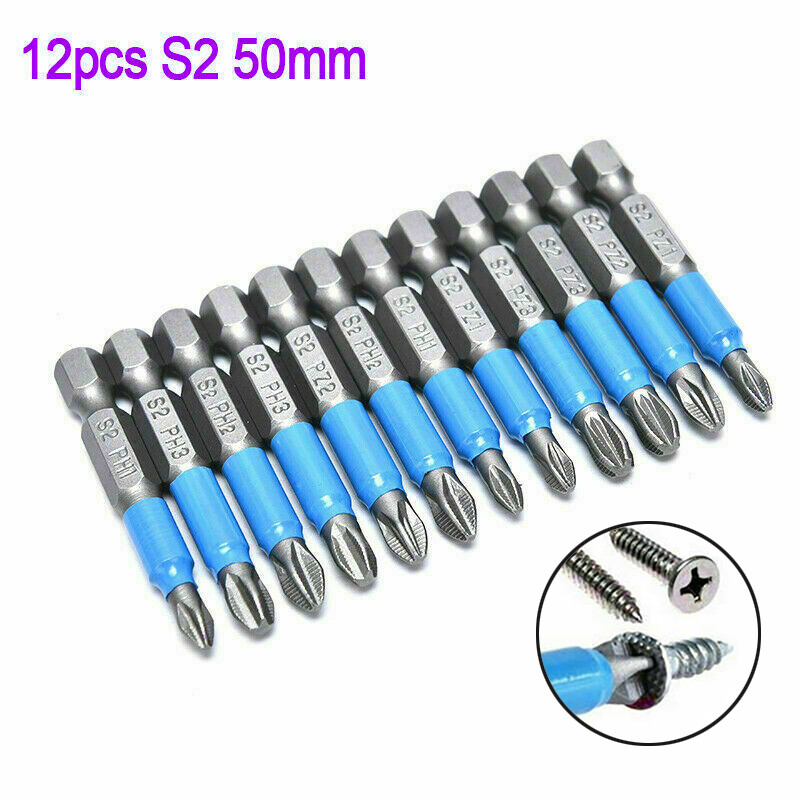 Saxton Schraubendreher-Bits-Set, Magnetisch, 89 Mm – PZ1, PZ2, PZ3, PH1, PH2, PH3, TX20, TX25, TX30, TX40, 10-teilig