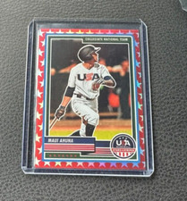 2023 Panini Stars and Stripes Maui Ahuna Red Stars Prizm 014/149