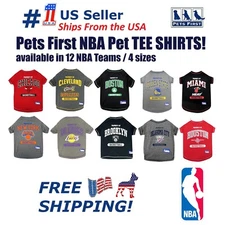 Pets First NBA Premium Tee Shirt for Dogs & Cats Comfortable & Sporty Dog Shirt