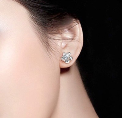 Orecchini Argento 925 Punto Luce - Brillante Zircone - Rodiato