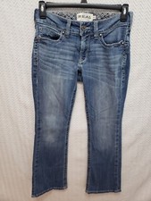 ARIAT REAL Denim Mid Rise Boot Cut Women's Blue Jeans "Eleanor" Size 29S 29x31 