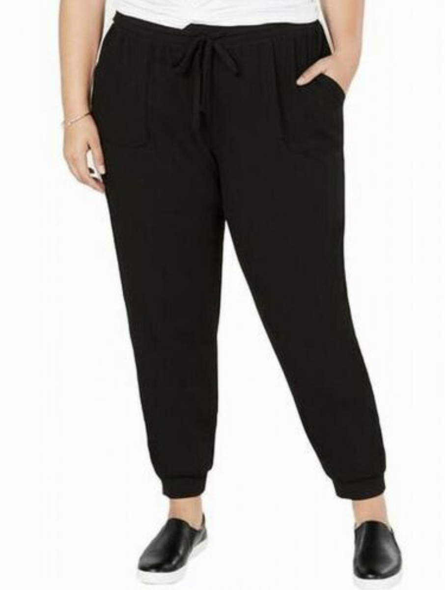Style \u0026 Co. Women's Small Side Stripe Joggers Sweatpants Stretch Black NEW  #37 | eBay