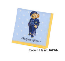 Polo RALPH LAUREN Cotton Handkerchief / Mini-Scarf POLO BEAR Japan-Made