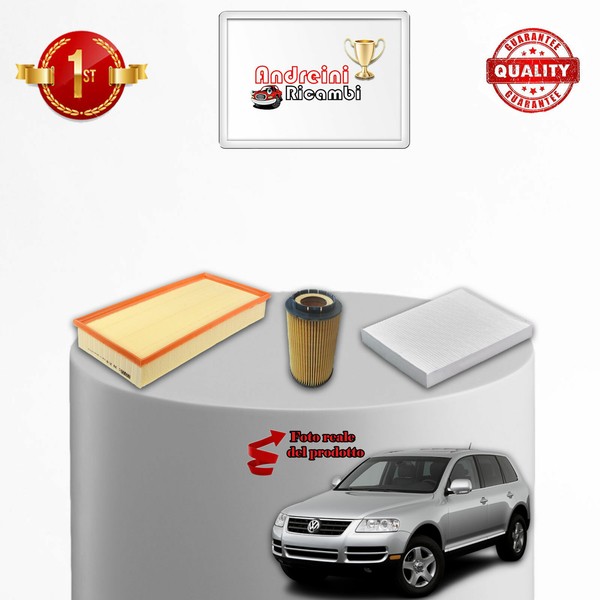 Kit Wartung 3 Filter VW Touareg 3.2 V6 162KW 220CV Von 2002 Bis 2010-image