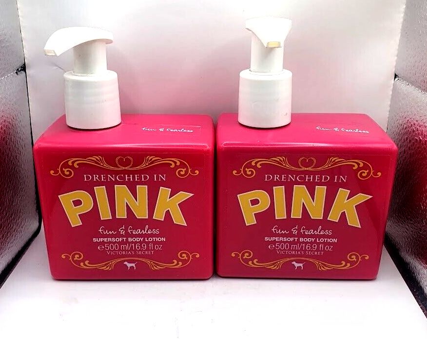 VICTORIA'S SECRET PINK FUN & FEARLESS SUPERSOFT BODY LOTION VICTORIA'S SECRET PINK FUN & FEARLESS SUPERSOFT BODY LOTION