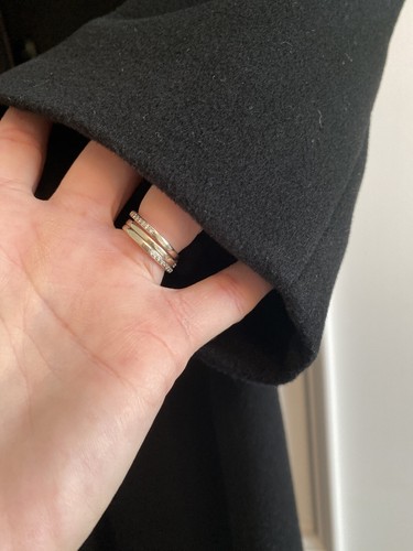 NWD, LL Collezioni Italia - Women's Black cashmere wool long jacket, Sz 14, $500 - Picture 6 of 12