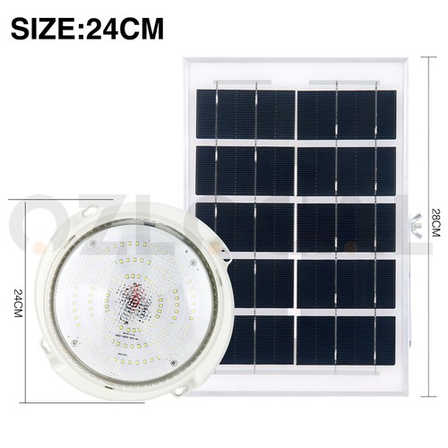 100W 120LED Solar Powered LED Ceiling Light Bedroom Garden Garage Shed Tent Lamp - Picture 9 of 15