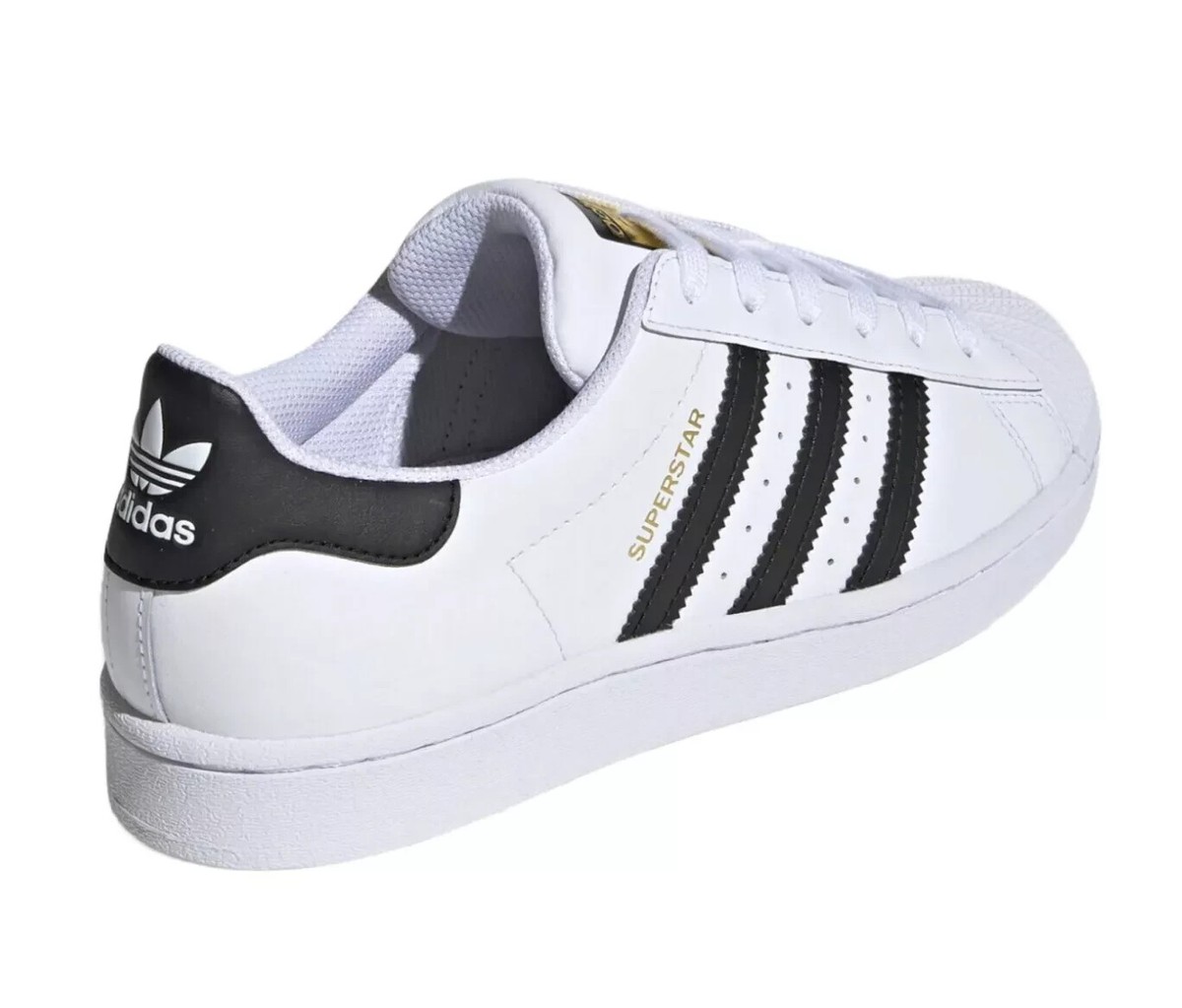 Size 6 - adidas Superstar White Black W for sale online | eBay
