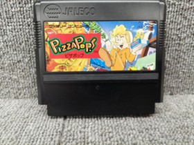 Jaleco Pizza Pop! Famicom Software 1992 Action Game with Box & Manual Used Japan