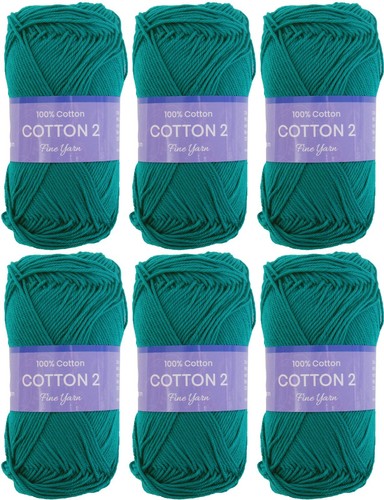 100% Cotton Crochet #2 Yarn - 30 Colors -50g Skeins- #2 Fine Wt Singles & Packs - Picture 92 of 98