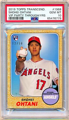 大谷翔平 /50Siri 2022 Topps Transcendent 2019 Topps Transcendent Shohei Ohtani Through The Years Rc