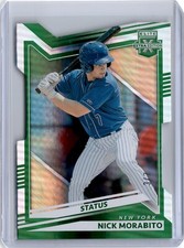 2022 Elite Extra Edition Green Status Nick Morabito 3/7 (B24) Mets