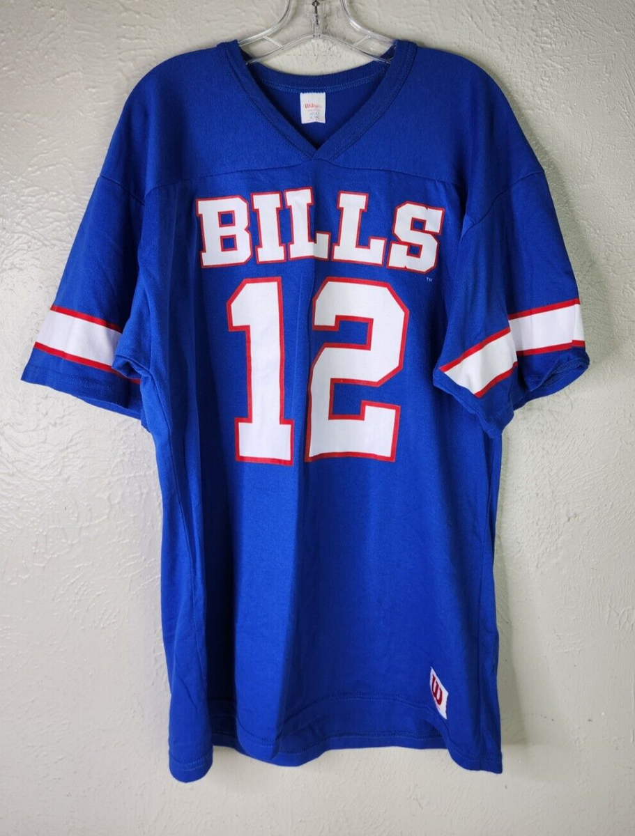 Vintage HTF Wilson Adult XL/XXL Football Jersey Buffalo Bills #12