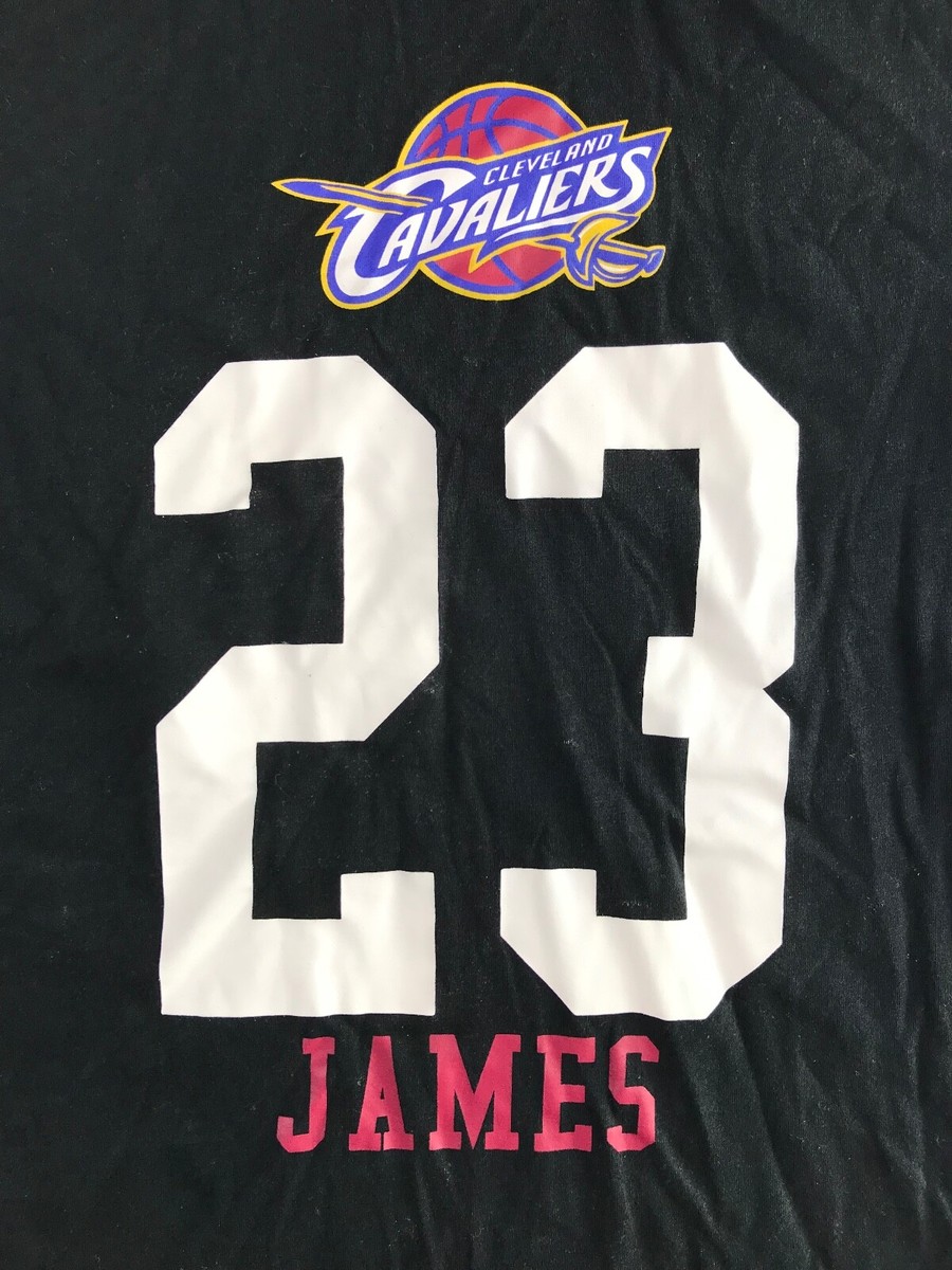 Cleveland Cavaliers James #23 Shirt Men's Medium Black Short