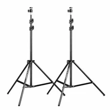 K&F Concept 2 Pack Light Stands for Photography Adjustable Lighting Tripod Stand