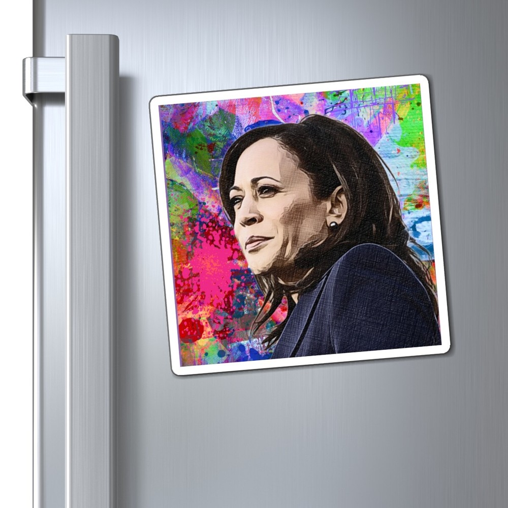 Stylish Kamala Harris Magnet Tile for Art and Décor