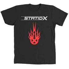 hOT Static X Band Music Lover Heavy Cotton Black All Size T Shirt For Men FN1104