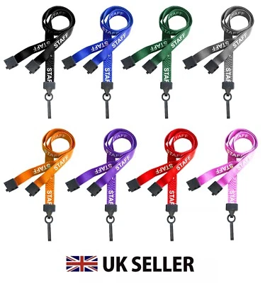 QUANTUM LEAP STAFF Neck Strap Lanyard ID Pass Card Badge Holder & Plastic Clip - Office Work