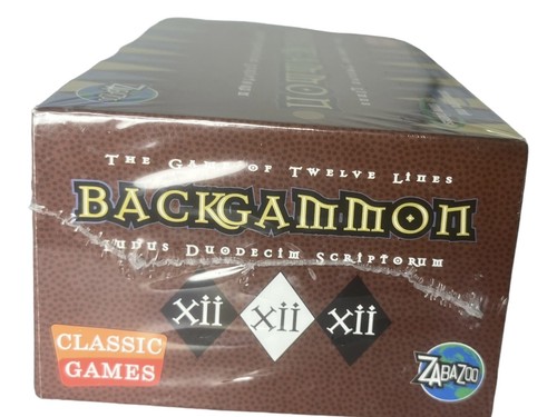 2009 ZABAZOO Classic Games BACKGAMMON NIB 8+ Travel Size Strategy & Skill Game - Picture 6 of 7