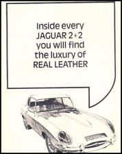 1966 1967 Jaguar XKE E-Type UK Vintage Advertisement Print Art Car Ad D124