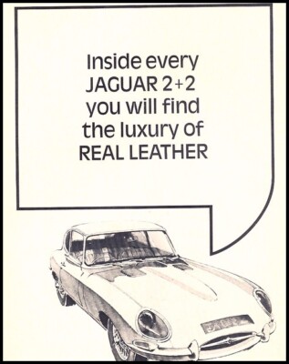 1966 1967 Jaguar XKE E-Type UK Vintage Advertisement Print Art Car Ad D124