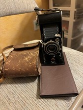 Agfa Antique Bellows Camera With Case