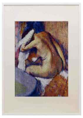 Frau nach Bad Degas Impressionismus A3 A4 gerahmter Druck Bild