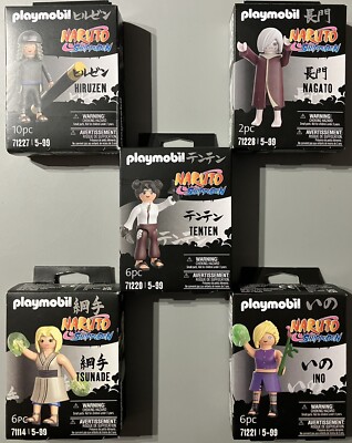 (NEW/SEALED) PLAYMOBIL NARUTO SHIPPUDEN LOT TSUNADE HIRUZEN INO NAGATO TENTEN